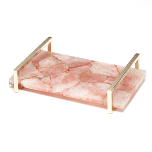Pink Quartz Steel Tray