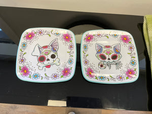 Super Skull Dog/Cat Plate