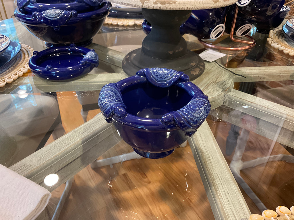 Sicilian Blue Footed Dip Bowl