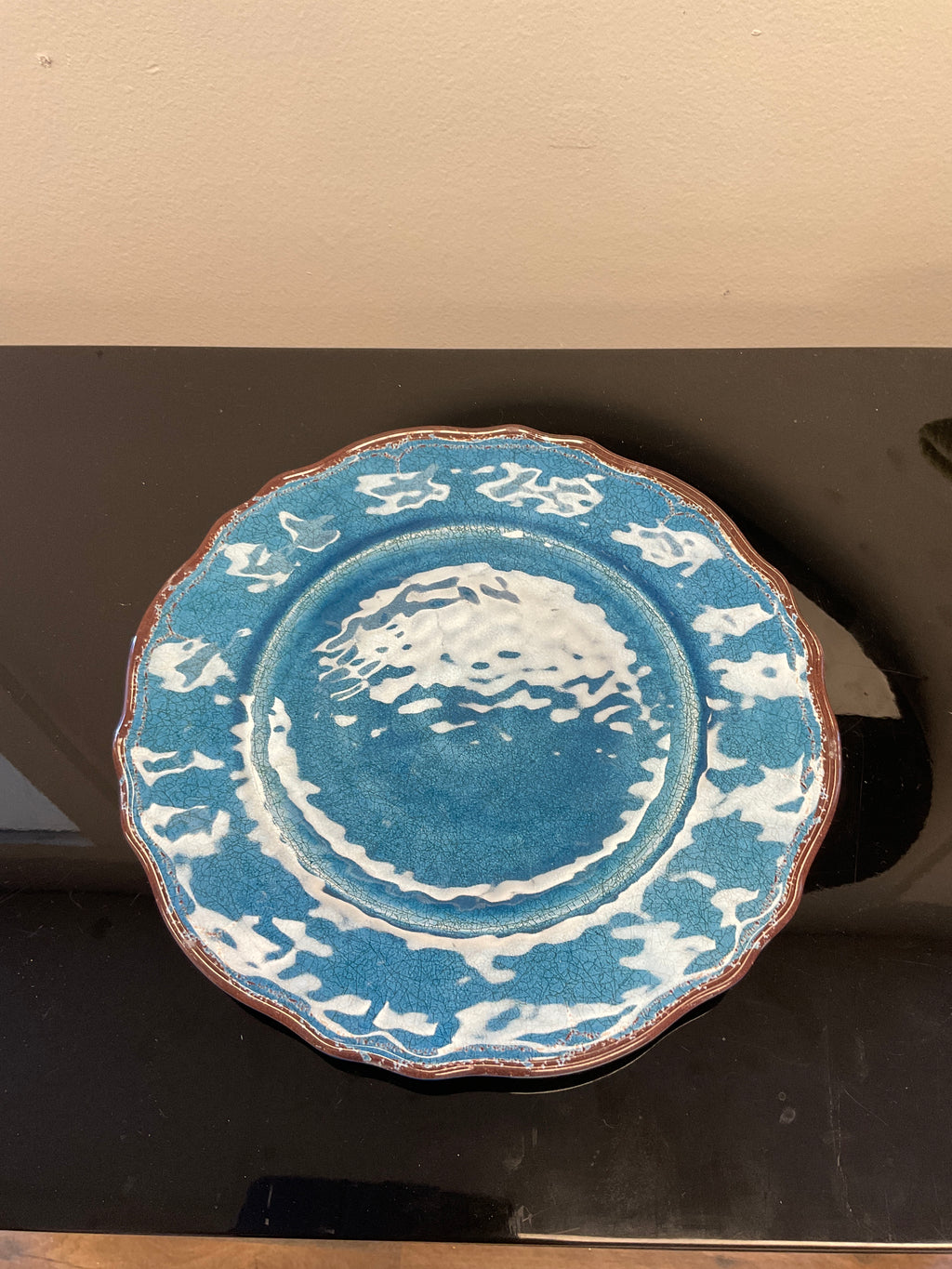 11” Dinner Plate - Anitqua Blue