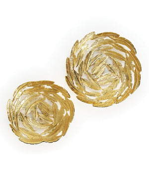 Twos Company Gold Leaf Decorative Bowls