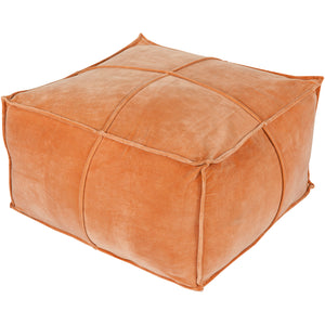 Cotton Velvet Pouf