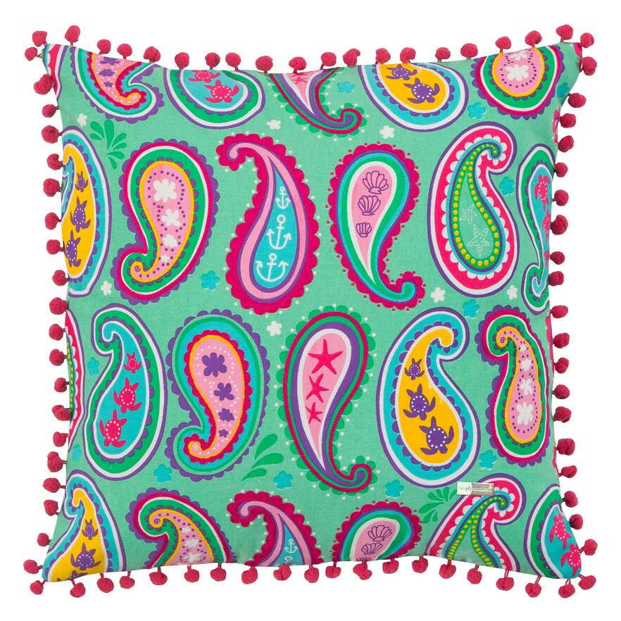 Colored Paisley Pillow