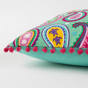 Colored Paisley Pillow