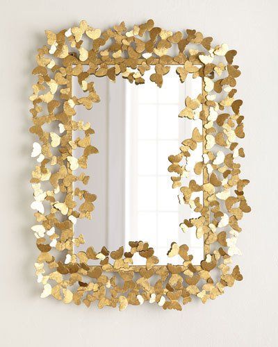 Tozai Golden Butterfly Galore Wall Mirror