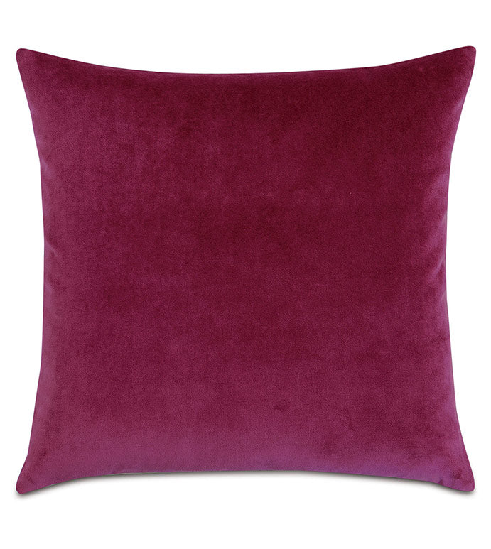 Raspberry Plush Pillow 24x24
