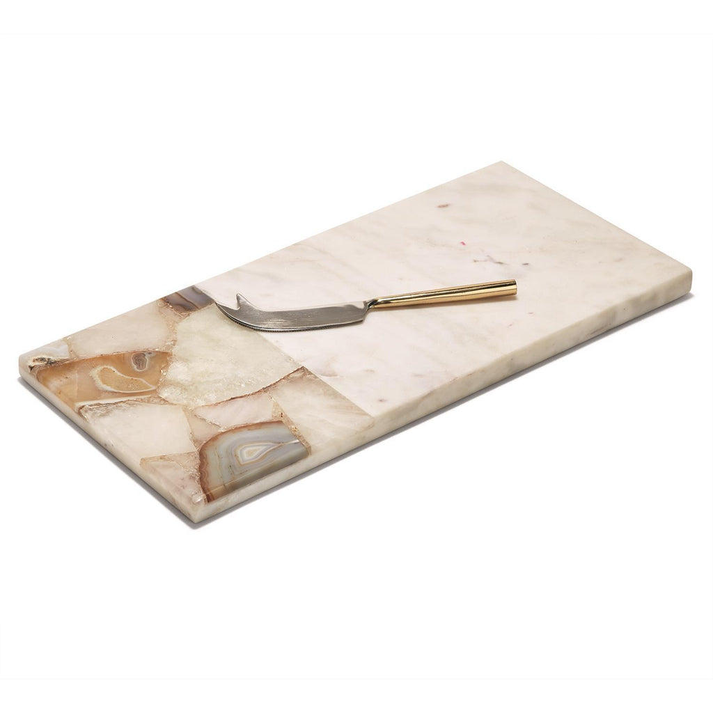 Agate and Marble Cutting Board Knife in Gift Pouch