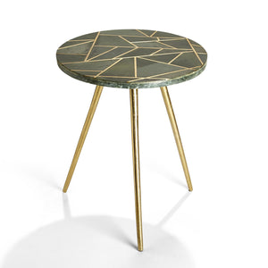 Tozai Empress Green Marble Side Table