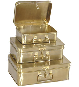 Jill Layton Brass Decorative Box Set