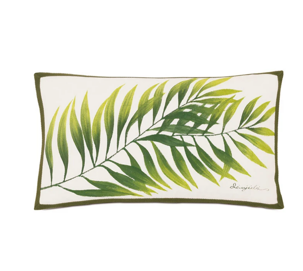 Palm Leaf Outdoor Pillow