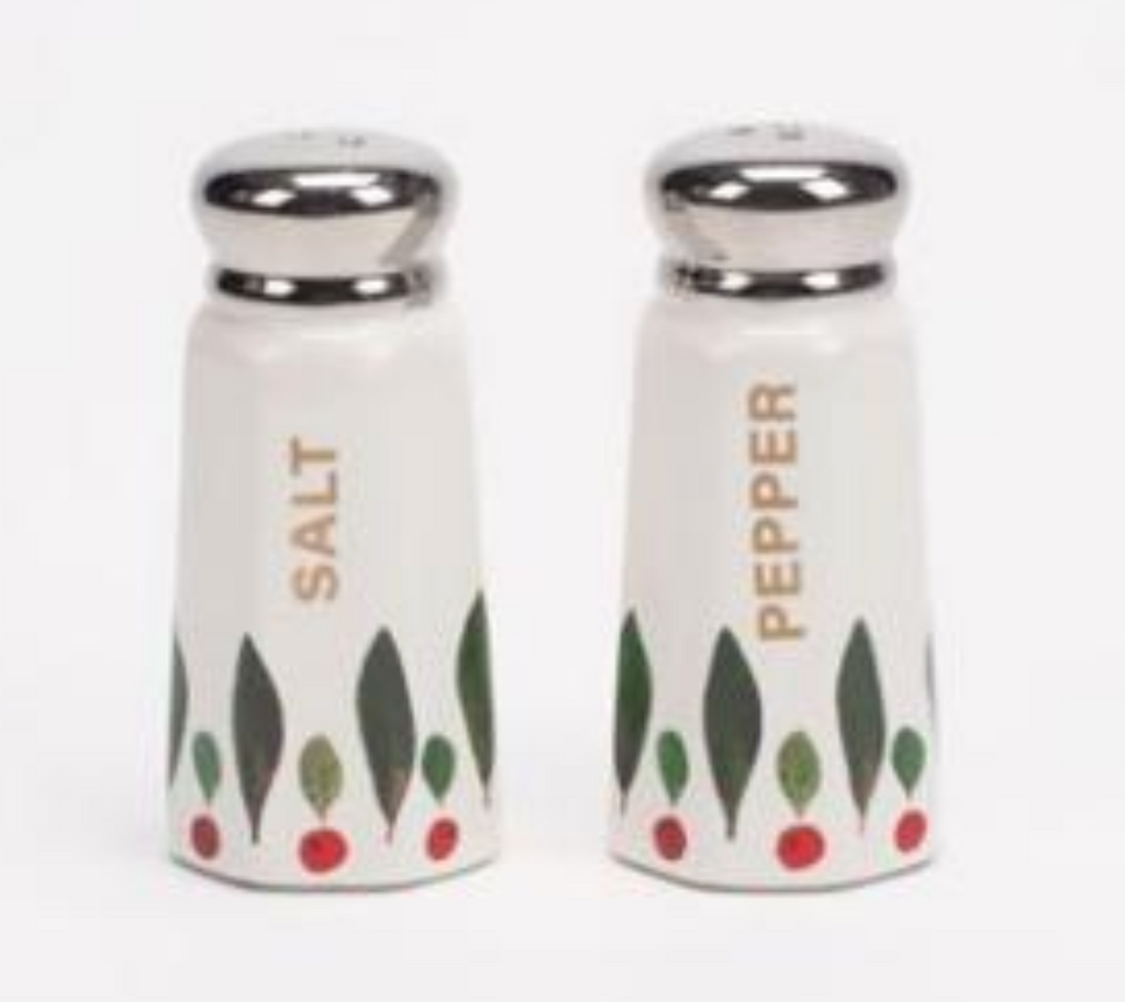 Botanical Salt & Pepper Shakers