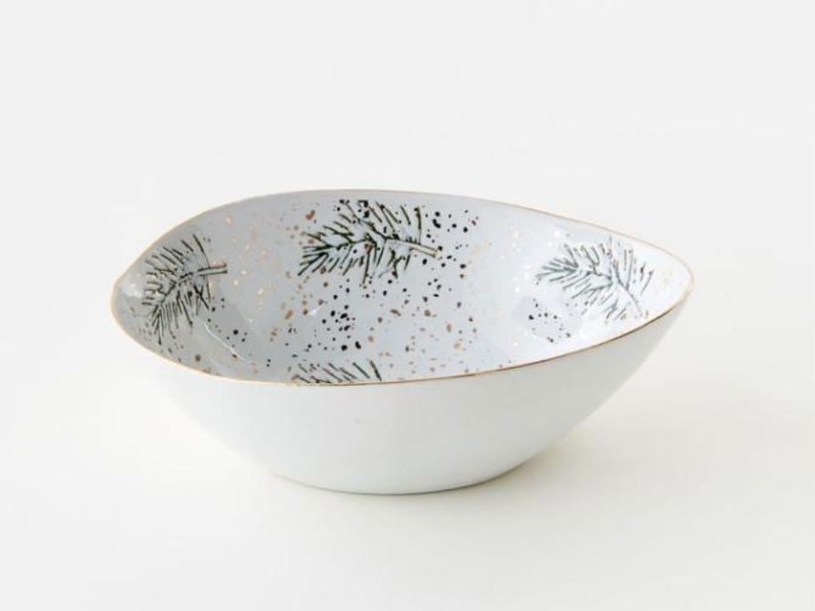 Evergreen Oval Serving Bowl
