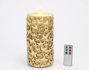 Gold Star Water Wick Candle w/Remote