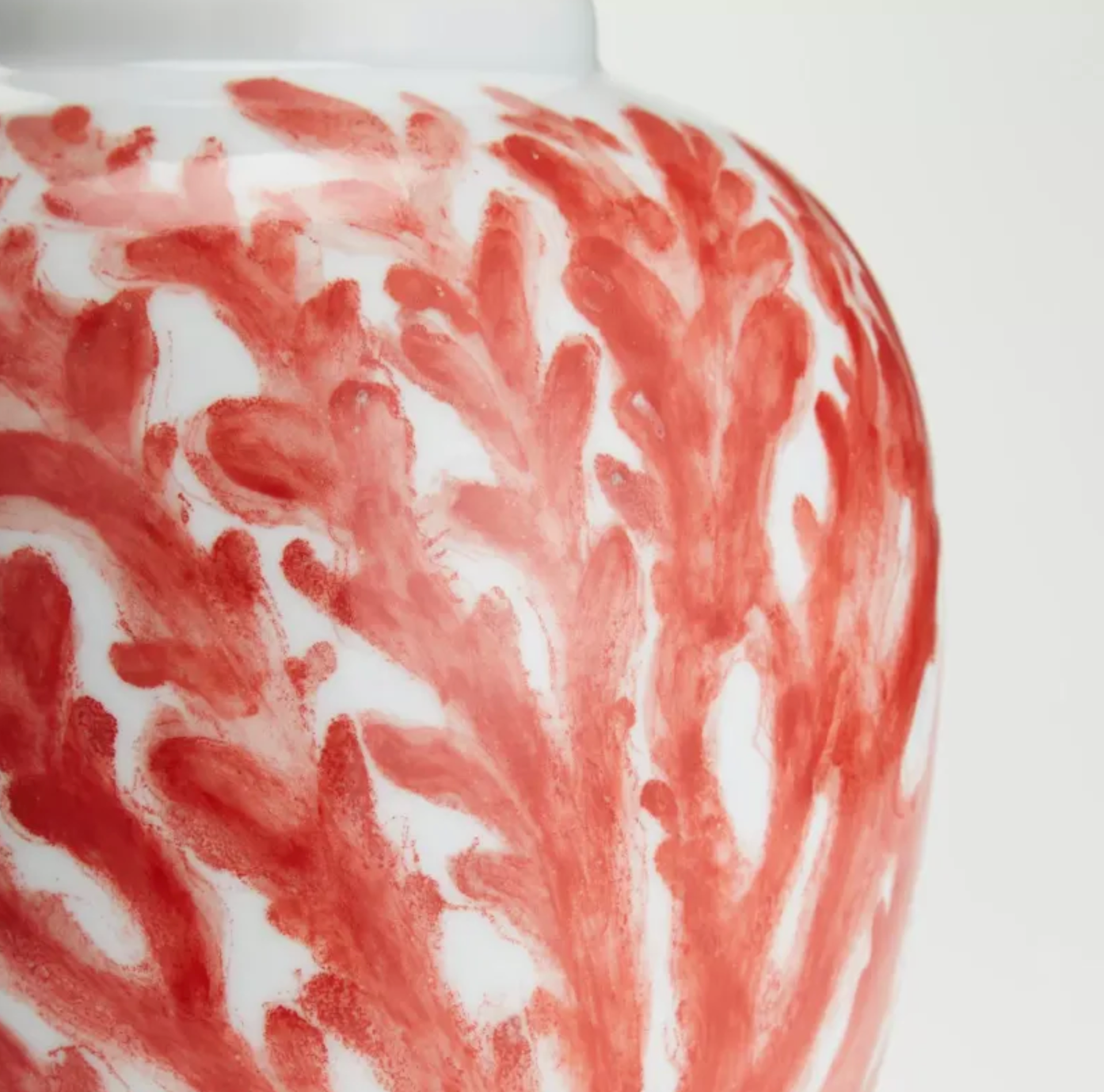 Twos Company Coral Covered Ginger Jars