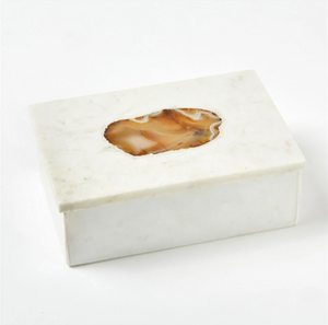 Marble Jewelry Boxes with Agate