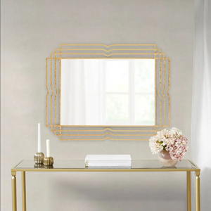 Gold Ribbon Style Mirror