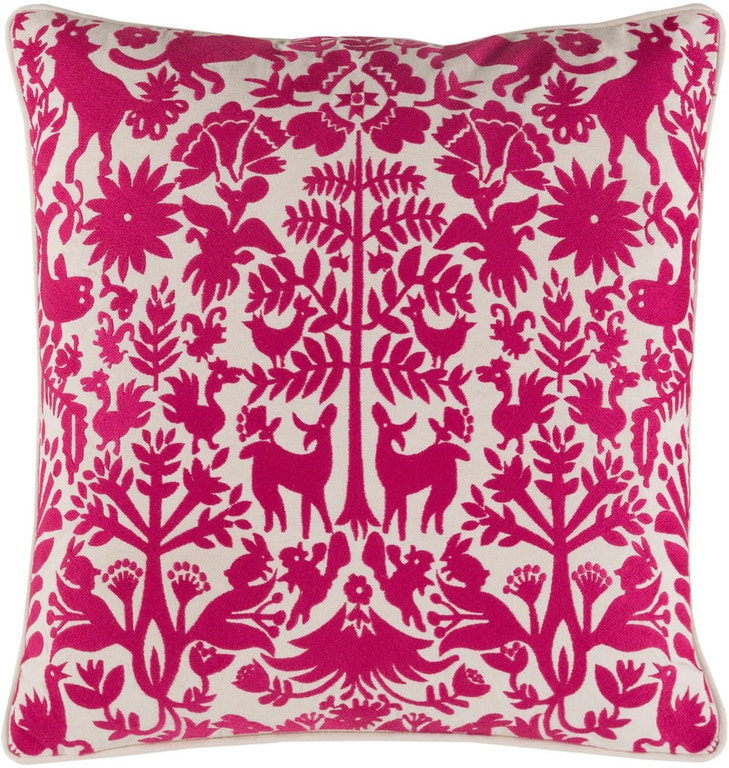Aiea Bright Pink And Cream Pillow