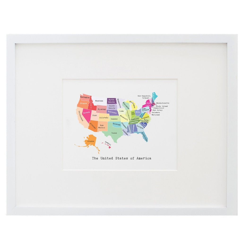 United States (8x10) Print