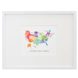 United States (8x10) Print