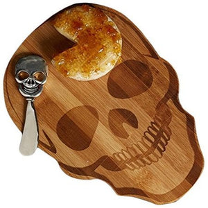 Skull Cheeseboard with Spreader Set